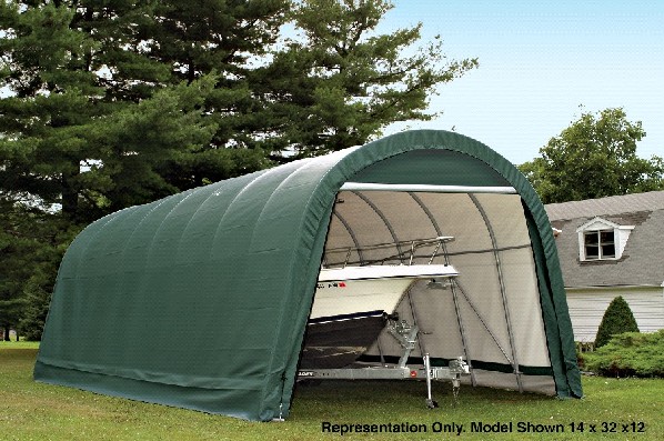 14'Wx28'Lx12'H portable carport shelter
